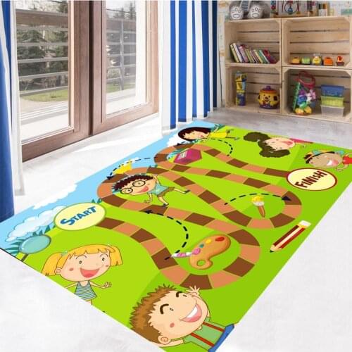 Ladder Game Patterned Carpet ,Non Slip Floor Carpet,Teens Carpet,Turkish Rug