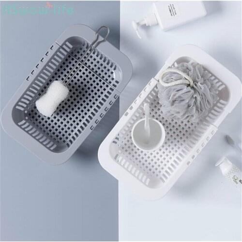 Creative Kitchen Retractable Tank Drainage Frame Drainage Basket Multifunctional Plastic Dish Rack Washing Basin Drainage Fruit