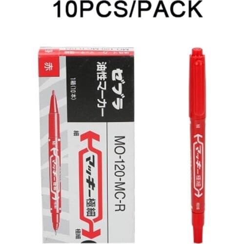 10Pcs Black Dual-Tip Tattoo Skin Marker Pen Piercing Body Positioning Marking Tools Tattoo Permanent Makeup Accessories Supplies