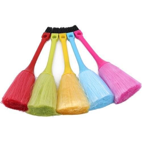 Multi-Function Mini Keyboard Vehicle Anti-Static Dust Brush Desktop Sweeper Cleaning Home Dusting Brush multi-color Optional