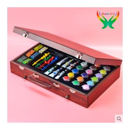 Splendi Childrens drawing drawer type gift box set for primary school students 130 pcs of gift box for childrens painting set