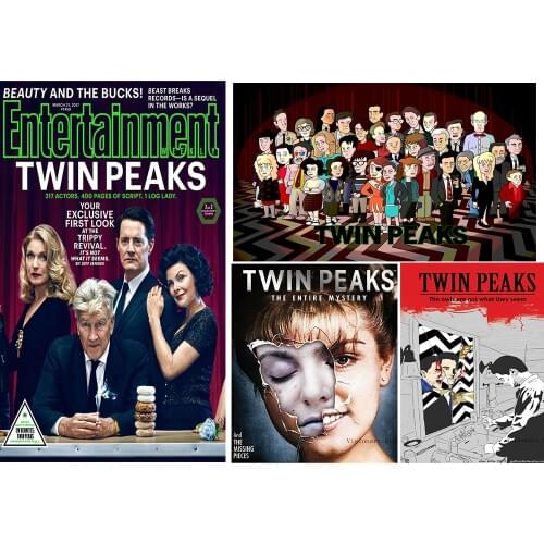 TWIN PEAKS Posters Clear Image Wall Stickers Home Decoration Good Quality Prints White Coated Paper Abooly Brand Z919