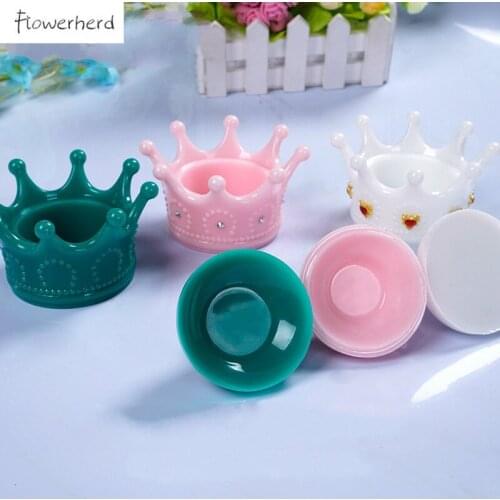 DIY Crystal Epoxy Crown Storage Box Silicone Mold Resin Mold Office Desk Accessories Household Items Cake Decorations