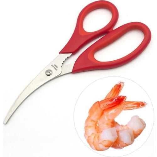 Quevinal Creative household item Popular Lobster Shrimp Crab Seafood Scissors Shears Snip Shells Kitchen Tool Popular