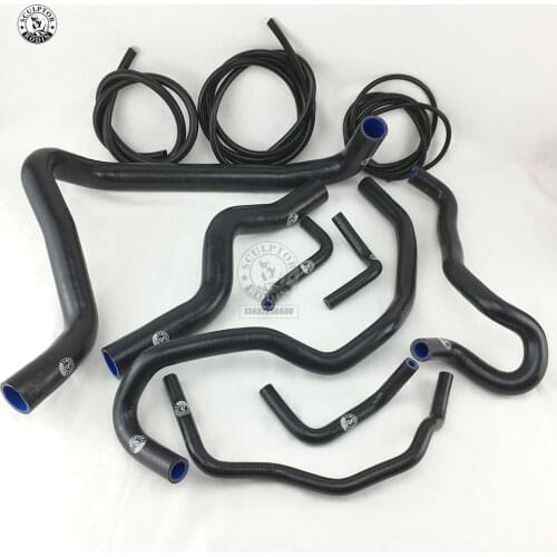 Silicone Radiator Coolant Heater Hose Fit + Vacuum Hose Kit For Honda Accord 2.3 CG5/7 K9 98-02 (11PCS) red/blue/black