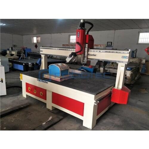 High end 4 axis cnc router 1325 180 degree rotating head cnc wood machinery/spindle swing wood cnc milling machine