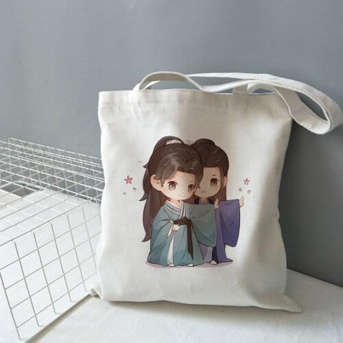 Word Of Honor TV Show Printed Female Vogue Tote Casual Large-capacity Boys Love Cartoon Women Bag Harajuku Shoulder Canvas Bags