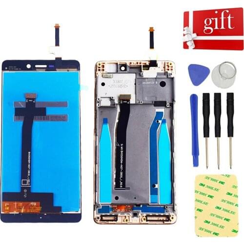 5" LCD For Xiaomi Redmi 3 LCD Display Screen Module For Xiaomi Redmi 3S LCD Touch Screen Digitizer Sensor Assembly Frame