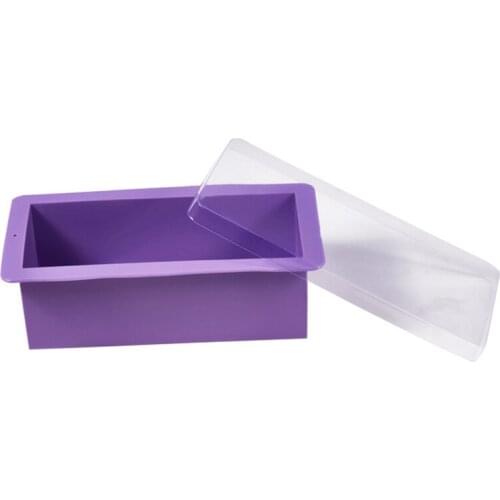 1PC Silicone Loaf Mold With Lid Rectangle Bread Bakeware Toast Mold Non-Stick Loaf Pan DIY Pastry Baking Mold Kitchen Accessory