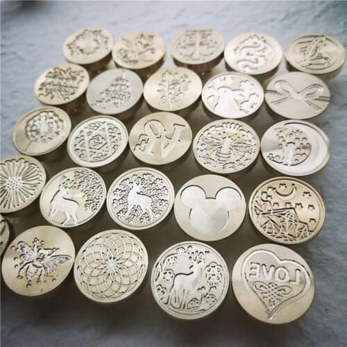 1pc Tree LOVE FLOWER CROWN ROSE plant dragon bee Wax Seal Stamp Retro Antique Sealing Wax Scrapbooking Stamps HEAD Wedding stamp