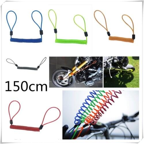 150cm motorcycle burglar alarm reminder rope spring pull wire for Kawasaki ZR750 ZEPHYR ZX-6 ZX9R ZXR400 ZZR600 VERSYS 1000