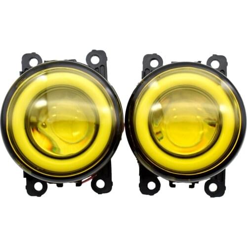 2 X Car H11 12V LED Bulb Angel Eye Fog Light For Renault Duster Megane 2/3 Fluence Koleos Kangoo 2003-2015