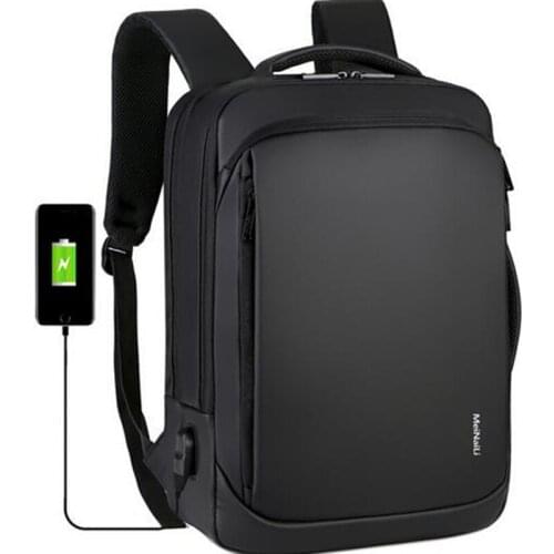 2020 Men Backpack Laptop Backpack Fashion Waterproof College Student Backpack for Teenagers New USB Interface Charging 15.6 Inch