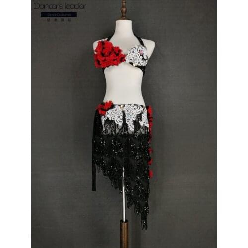 2020 new belly dance elegant tassel hip towel customization