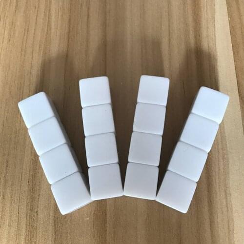 50/100/200 Pcs 18mm Square Corner Acrylic Whiteboard Dice Can Write Dice White Light Surface Can Freely Creative DIY Dice Set