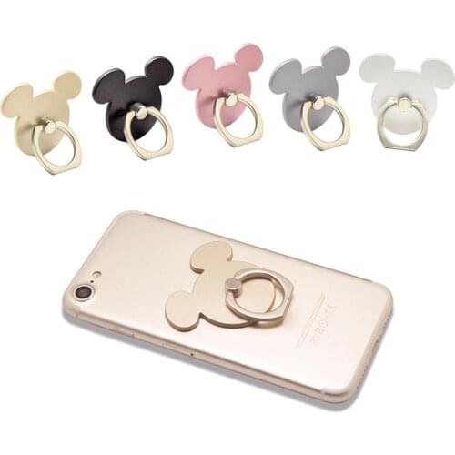 50pcs 360 Degree Mouse Shape Finger Ring Mobile Phone Holder Stand For iPhone 11/11 pro for xiaomi socket For all Smart Phone