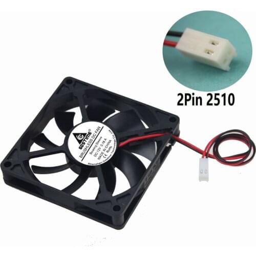 50 Pieces lot Gdstime 8015S 80mm 80x80x15mm 8CM DC 12V 2Pin 2510 Connector Electric Motors Fan