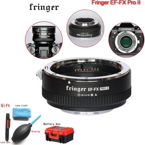 Fringer EF-FX PRO II Auto Focus Adapter to Fujifilm Mount for Canon EF Lens Compatible FOR Fujifilm X-E EF-FX2 PRO X-H X-T X-PRO