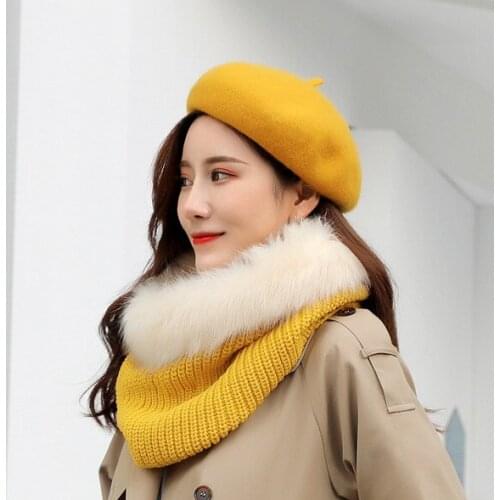2019 Autumn Winter Berets Retro Wool Blend Beret Plain Colours Ladies Womens Girls Fashion Hat Cheap New Berets