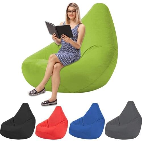 Large Small Lazy Bean Bag Sofas Cover Chairs Without Filler Linen Cloth Lounger Seat Bean Bag Pouf Puff Couch Tatami Living Room