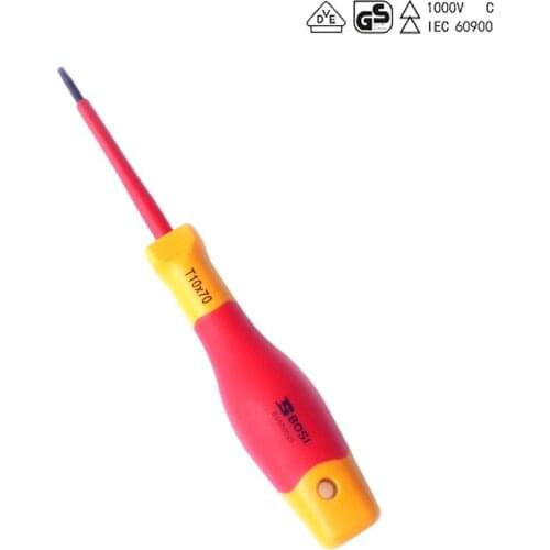 BOSI Germany VDE T10x70mm Insulated Torx Screwdriver electrician tool magnetic BS600029