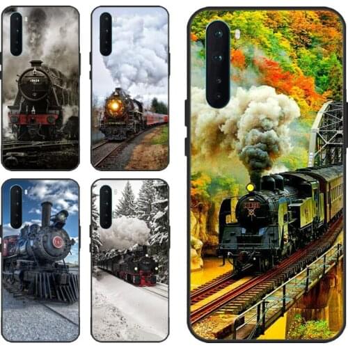 Vintage Steam Train Railway Case For OPPO Realme 8 Pro 6 7 Q3 Pro GT Neo C3 C11 C15 Coque For Oneplus 9 Pro 9R Nord 8T