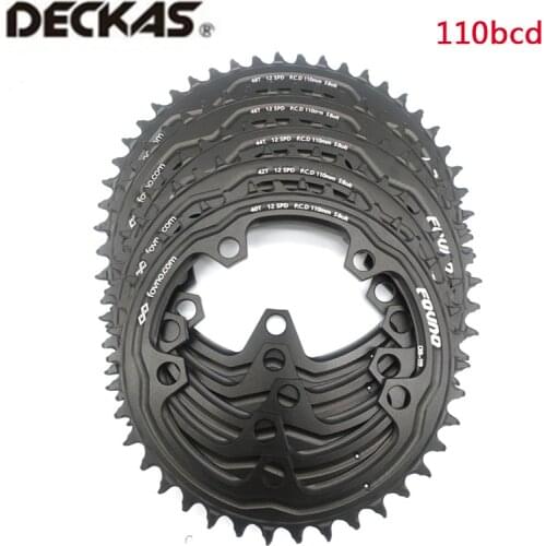 Deckas 110BCD Road Folding Bike Narrow Wide Chainring 38/40/42/44/46/48/50/52/54/56/58T Chainwheel For shimano sram crankset