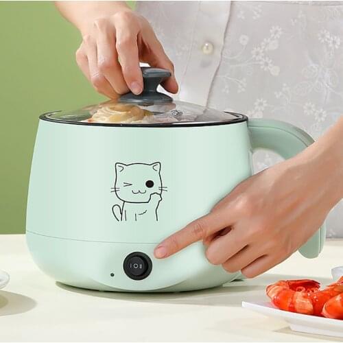 Electric Cooking Machine Household Samll 1-2 People Hot Pot Multi Electric Rice Cooker Non-stick Pan Multifunction 220V