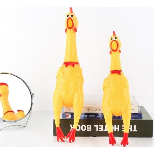 Squeak Dog Toys Interactive Toys for Dogs Shrieking Chicken Smart Educational Toys for Chihuahua Pug Cats Pet Dog Accessoires