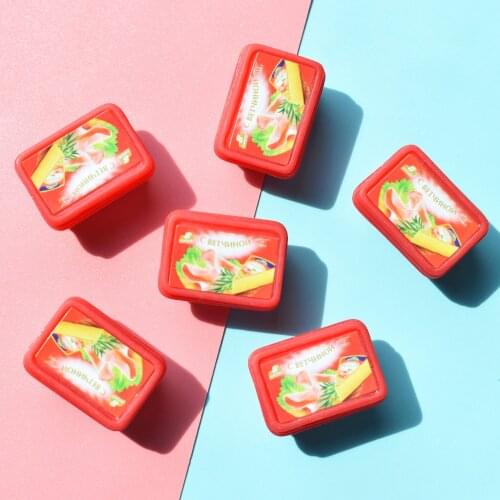 10pcs 1/12 Scale Cute Mini Cheese Box Miniature Dollhosue Resin Snack Bag Pretend Food for Dolls Kitchen Play Toys Accessories