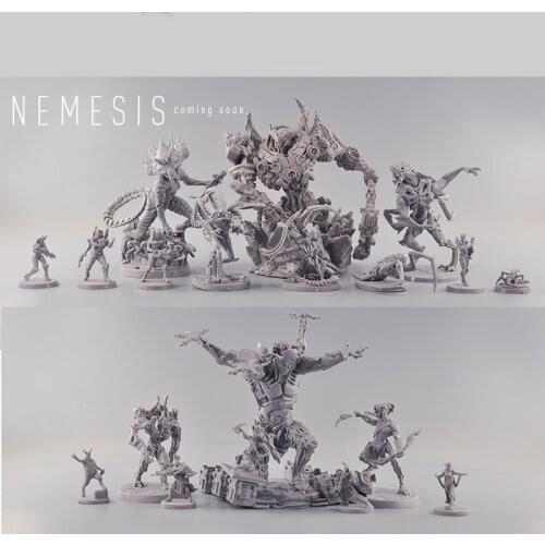 Sci-Fi Horror Board Game space Nemesis Alien queen captain pilot scount soldier scientist Mech Warrior monster miniatures models