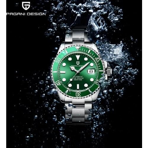 PAGANI DESIGN Automatic Mens Watches Japan NH35A Movement Top Luxury Brand Mechanical Wrist Watch Stainless Steel Sports Clock