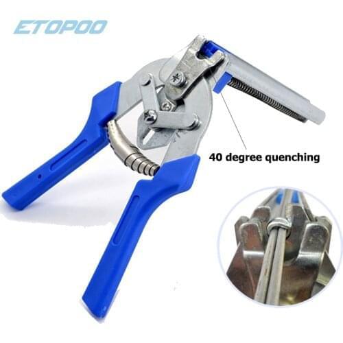 Hog Ring Plier Tool and 600pcs M Clips Staples Chicken Mesh Cage Wire Fencing Caged clamp