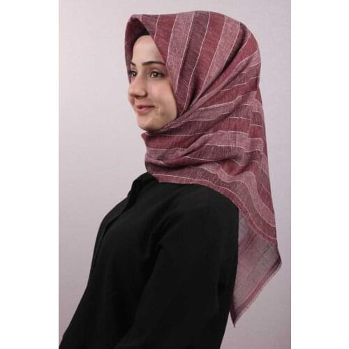 POLOİST PATTERNED AQUA COTTON SCARF-01-RENK-08