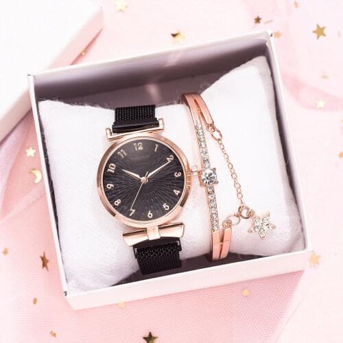 Luxury Women Bracelet Quartz Watches For Women Magnetic Watch Ladies Sports Dress Pink Dial Wrist Watch Clock Female Watch