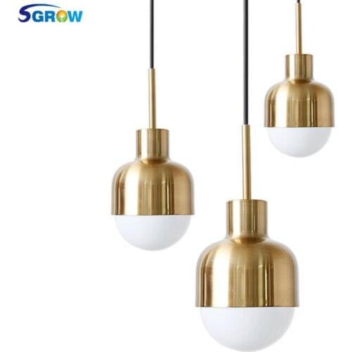 SGROW Modern Art Pendant Light Fixture for Bedroom Living Room Dining Room Loft Industrial Hanging LED Lamp Lights With E27 Bulb