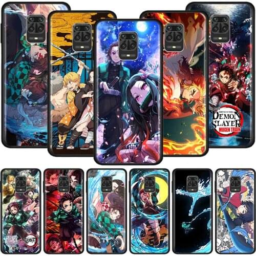 Silicone Phone Case For Xiaomi Redmi Note 9 9S 8T 8 Pro 8A 7 7A 9A 9C 9i 6 6A Soft TPU Back Cover Coque Funda Demon Slayer Shell
