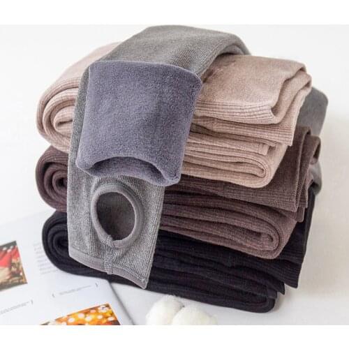 High Waist 12%Spandex Warm Pants Winter Skinny Thick Velvet Fleece Girl Leggings Women Trousers Pants For Women Leggings 2021