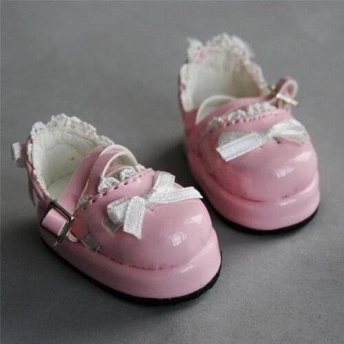 [wamami] 1/6 Pink Bow Lace BJD SD DOD AOD Dollfie Doll Shoes