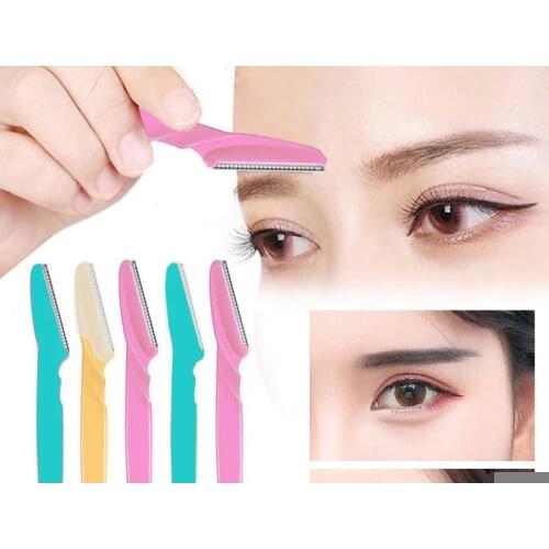 1/3pcs Eyebrow Trimmer Portable Eyebrow Razor Shaver Eye Brow Shaper Shaping Tool Scissors Facial Hair Remover For Women Makeup