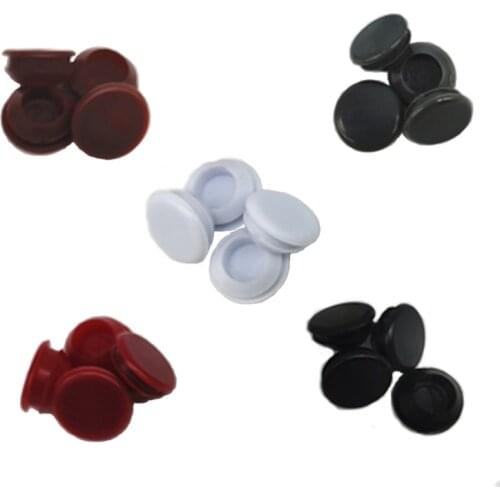 10Pcs Round Plastic Soft Cover Furniture Panel hole plug drilling screw furniture hole plug anti-theft door hole