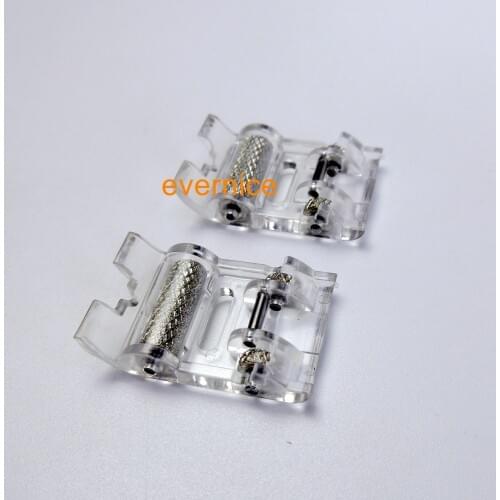 2 Pcs Roller Presser Foot For Singer Brother Janome Juki Sewing Machine