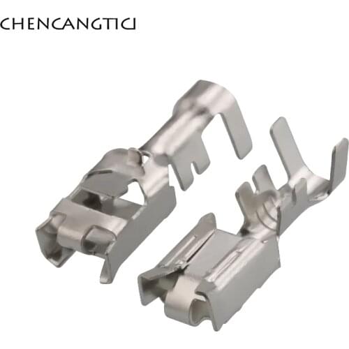 20 Pcs Automotic Wire Crimp Terminal 6.3 MM Female Pin For Metri-Pack 630 Series Electronic Fan Auto Connector DJ629-E6.3B G221