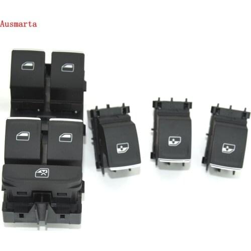 4 Pcs golf 7 driver side master switch and window switch 5GG959857 5GG 959 857 5GG-959-857 5GG959855 5GG959855 5GG 959 855