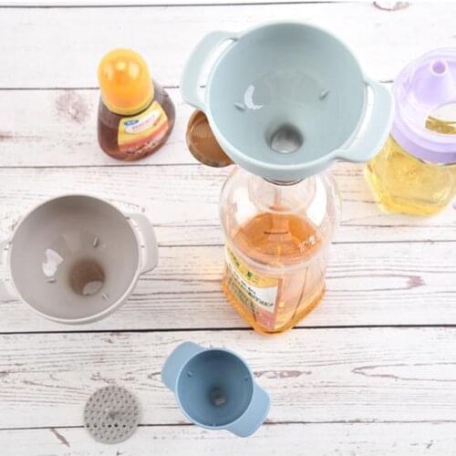 4-in-1 Funnels Set Oil Funnel Strainer Kitchen Tools Oil Water Spices Wine Flask Filter Funnel Plastic Kitchen Accessories
