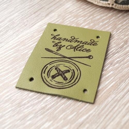 55pcs custom Rectangle knitted clothing Garment labels, Sewing leather tags Handmade items Brand logo label,cosas personalizadas