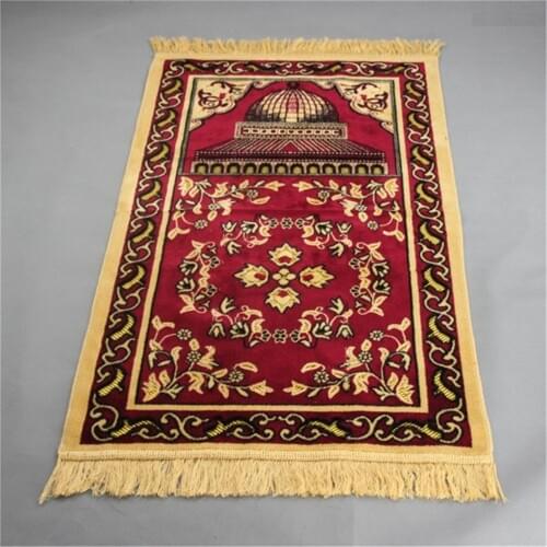 70*110cm Islamic Flower Prayer Mat Muslim Prayer Mat Musala Travel Prayer Rug Islamic Rug Blanket