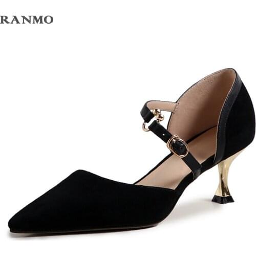 Pointed Mary Jane sandals sexy high heels women shoes summer outdoor sandals leather shoes dress shoes for women fashion shoes