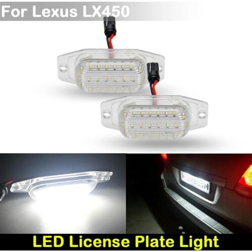 For Lexus LX 450 1996-1998 Car Rear White LED License Plate Light Number Plate Lamp