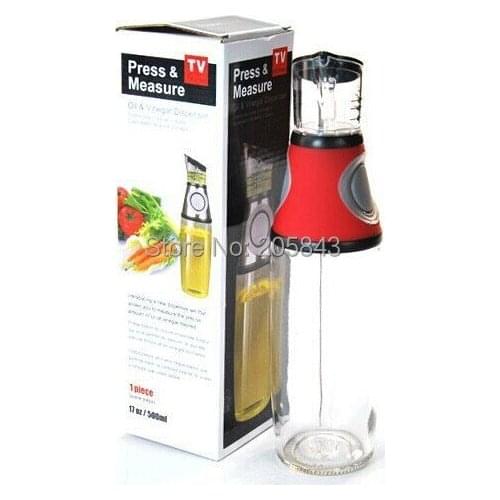 Press and Measure Oil/Vinegar/Dressing Dispenser
